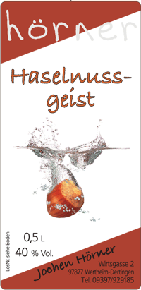 Haselnussgeist 0,5l