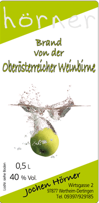 Oberösterreichische Weinbirne 0,5l