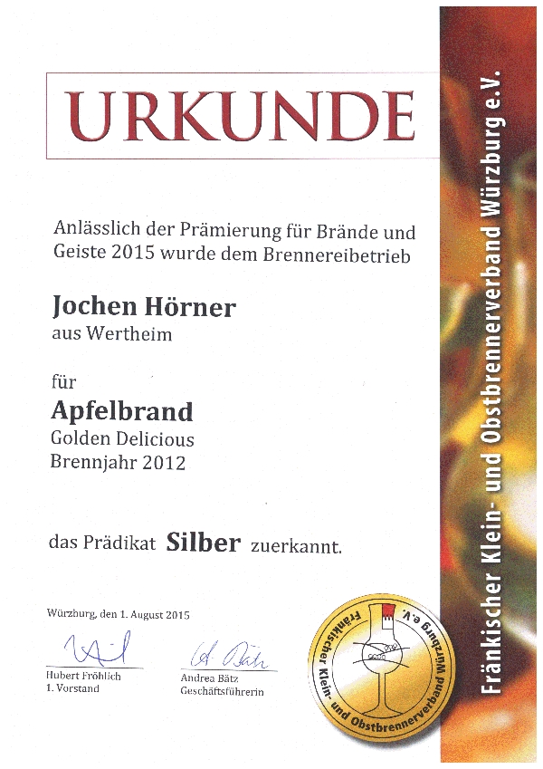 2012 Golden Delicious