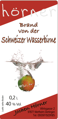 Schweizer Wasserbirne 0,2l